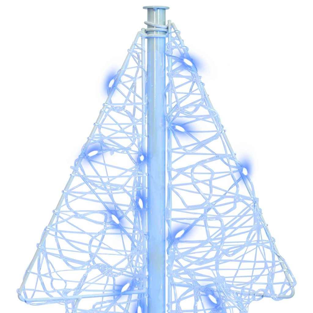 Sapin de Noël | Arbre de Noël avec 160 LED Bleu 150 cm Acrylique Maison Chic - Image 6