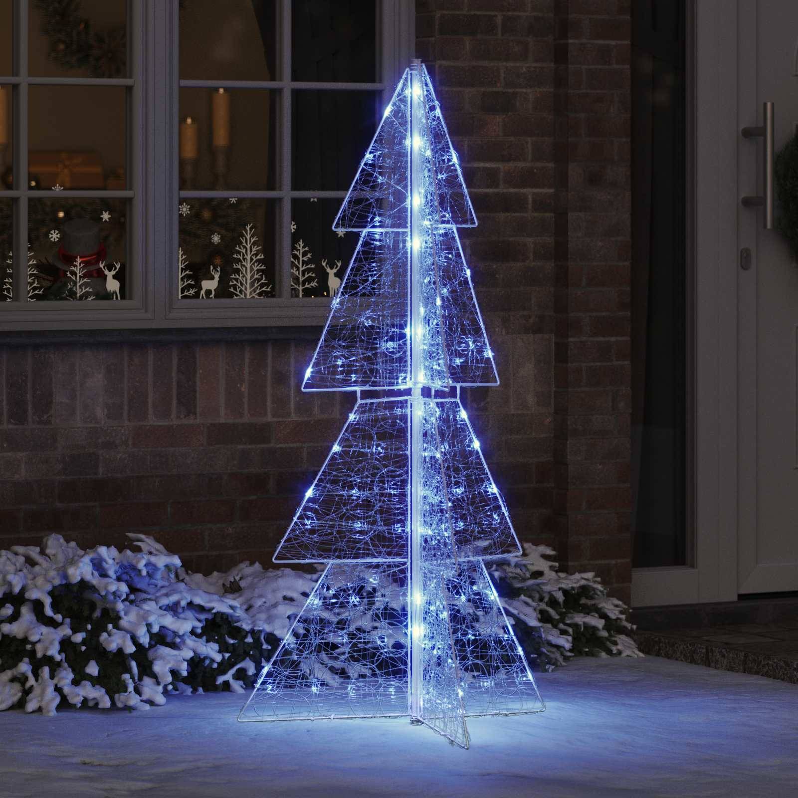 Sapin de Noël | Arbre de Noël avec 160 LED Bleu 150 cm Acrylique Maison Chic - Image 2