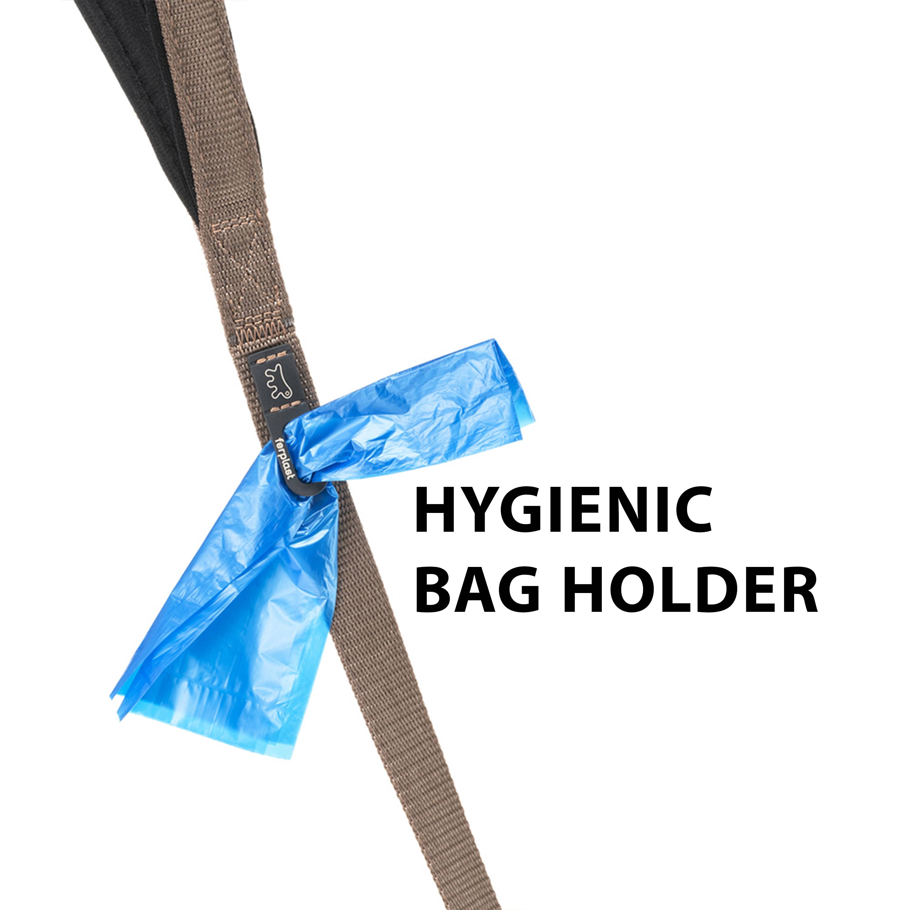 Ferplast - Ferplast laisse pour chien DAYTONA, Laisse courte en nylon pour chiens de taille moyenne/grande, 45 cm, avec poignée rembourrée confortable et - Imagen 5