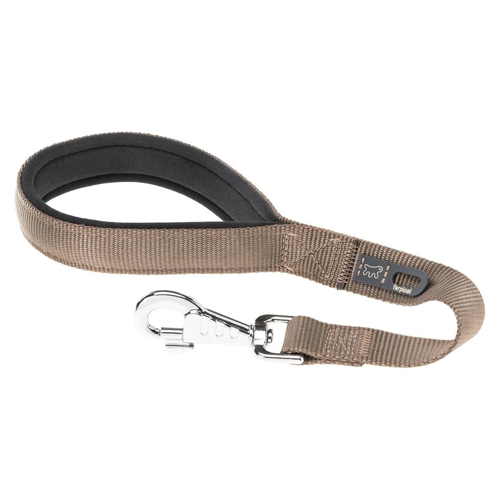 Ferplast - Ferplast laisse pour chien DAYTONA, Laisse courte en nylon pour chiens de taille moyenne/grande, 45 cm, avec poignée rembourrée confortable et - Imagen 1