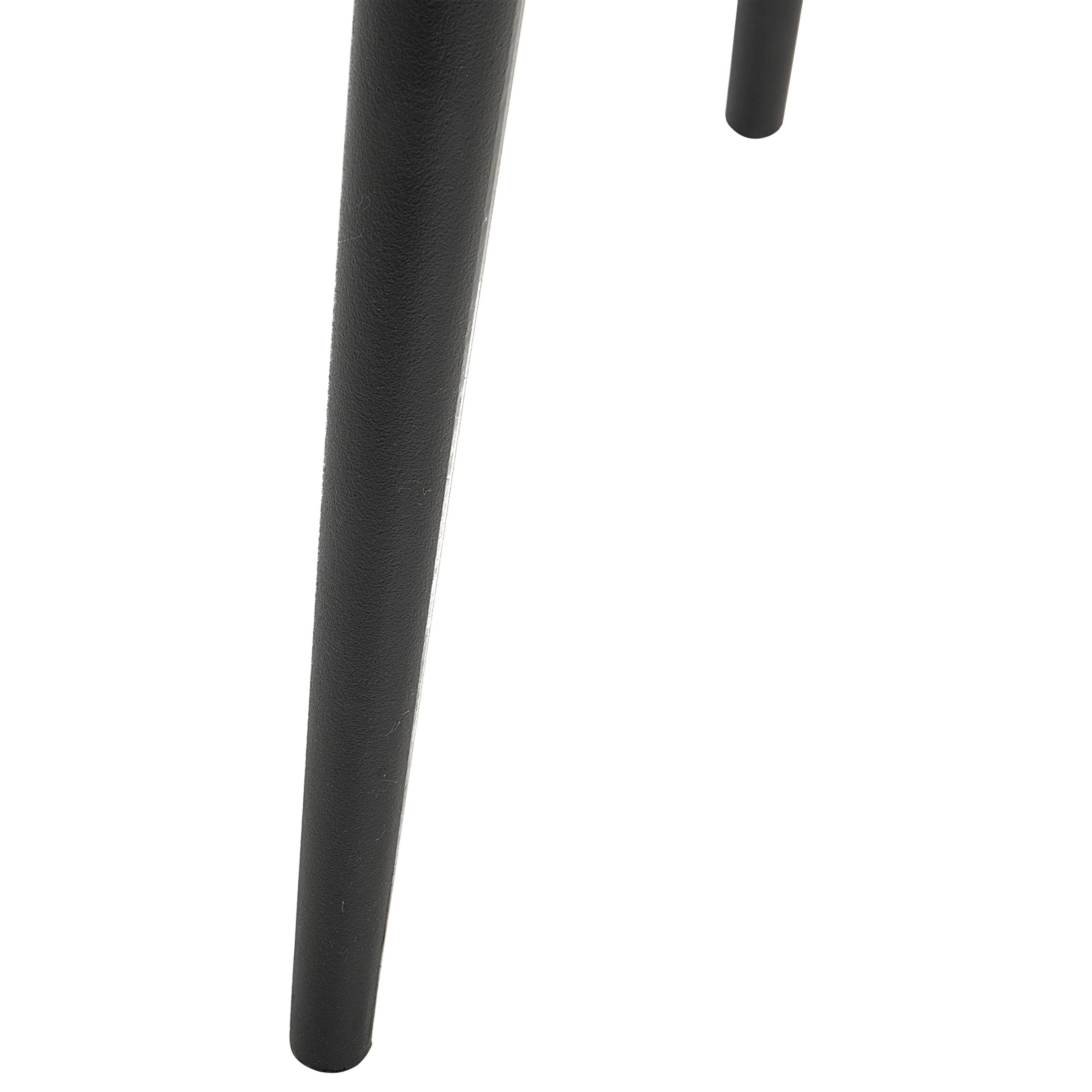 Beliani - Chaise d'Intérieur et d'Extérieur en Plastique Noir Empilable Résistante pour Salon Salle à Manger ou Jardin au Style Moderne - Imagen 5