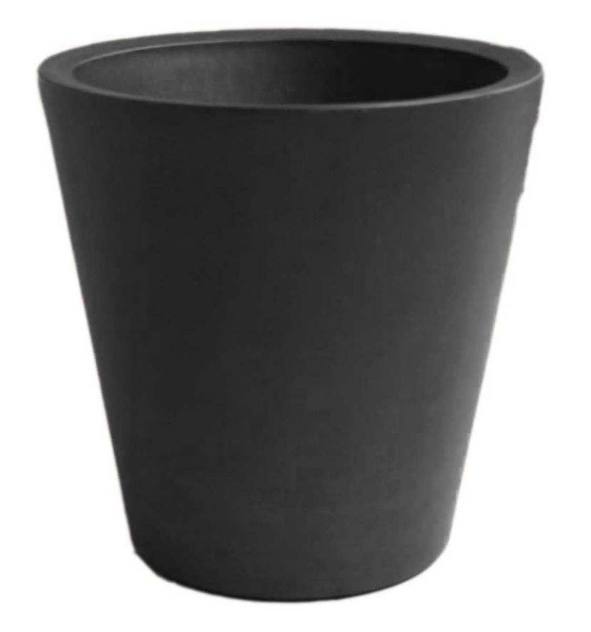 Artificielles - Bac VASO plastique D45xH45cm Anthracite int./ext. double paroi - dimhaut: H 45 cm - couleur: Gris anthracite