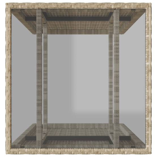 Ensemble de bistro 3 pcs | Mobilier d'extérieur et coussins gris clair résine tressée Maison Chic - Image 7