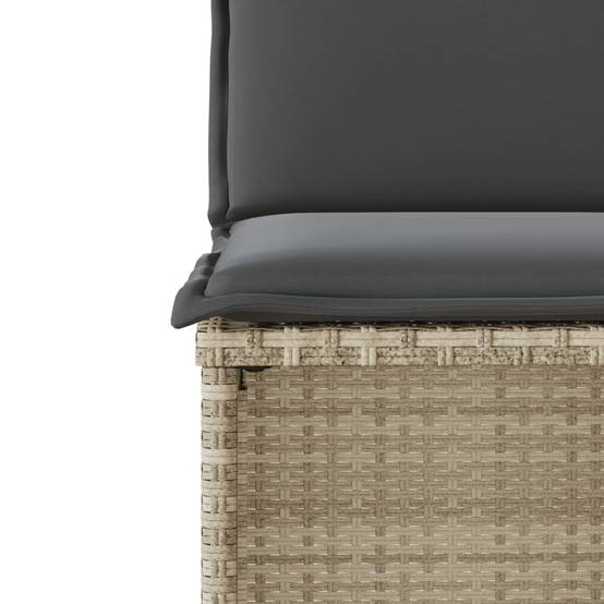 Ensemble de bistro 3 pcs | Mobilier d'extérieur et coussins gris clair résine tressée Maison Chic - Image 10
