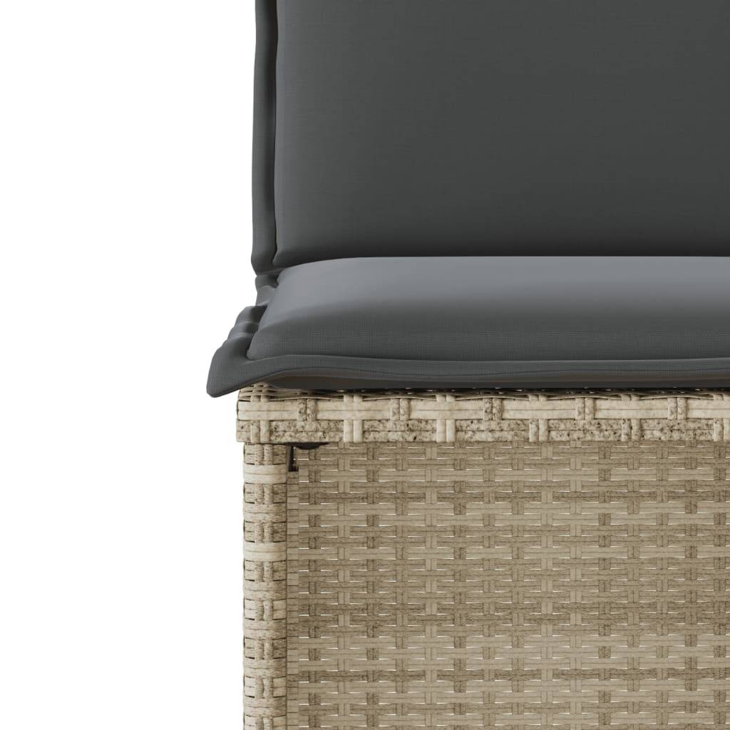 Ensemble de bistro 3 pcs | Mobilier d'extérieur et coussins gris clair résine tressée Maison Chic - Image 10