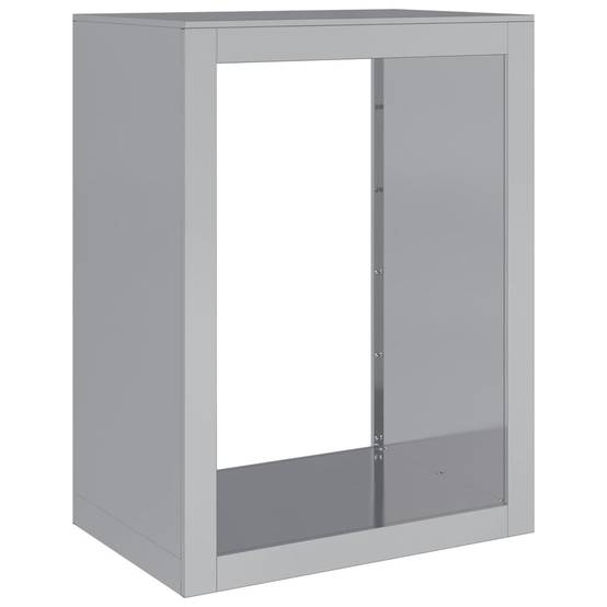 Range bûches en acier galvanisé extérieur jardin anti-rouille 80 cm – ComfortXL Outdoor Living - Image 2