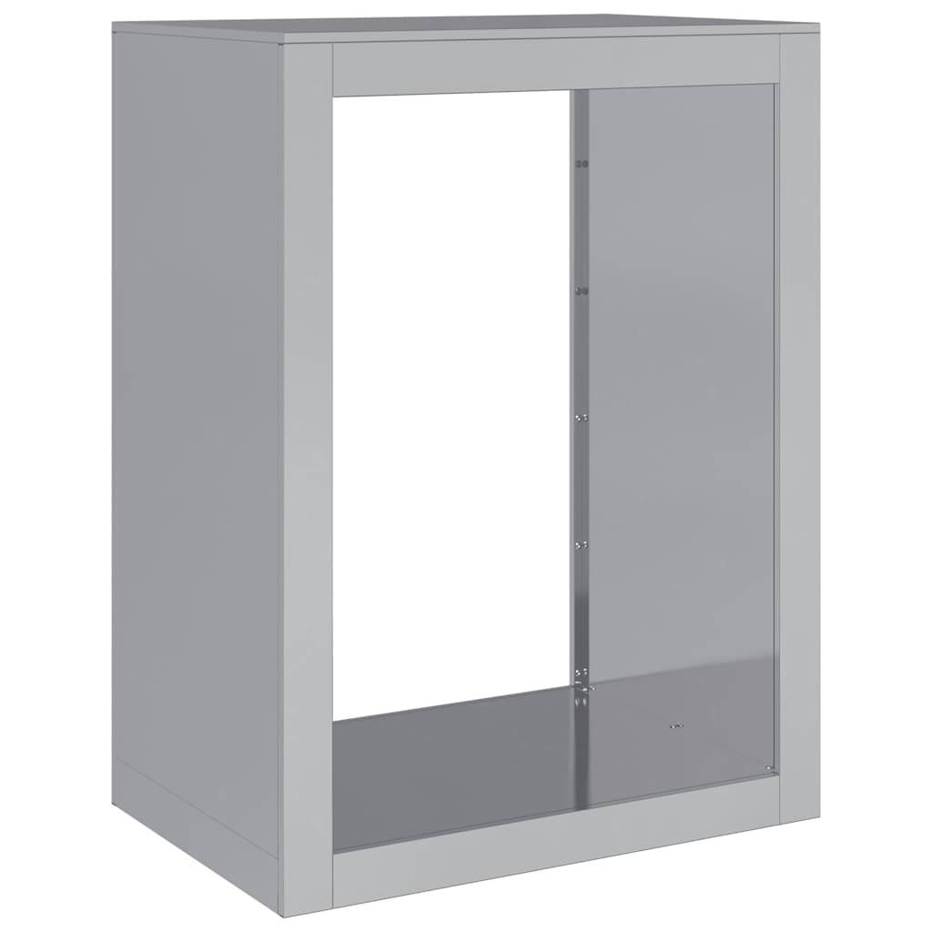 Range bûches en acier galvanisé extérieur jardin anti-rouille 80 cm – ComfortXL Outdoor Living - Image 2