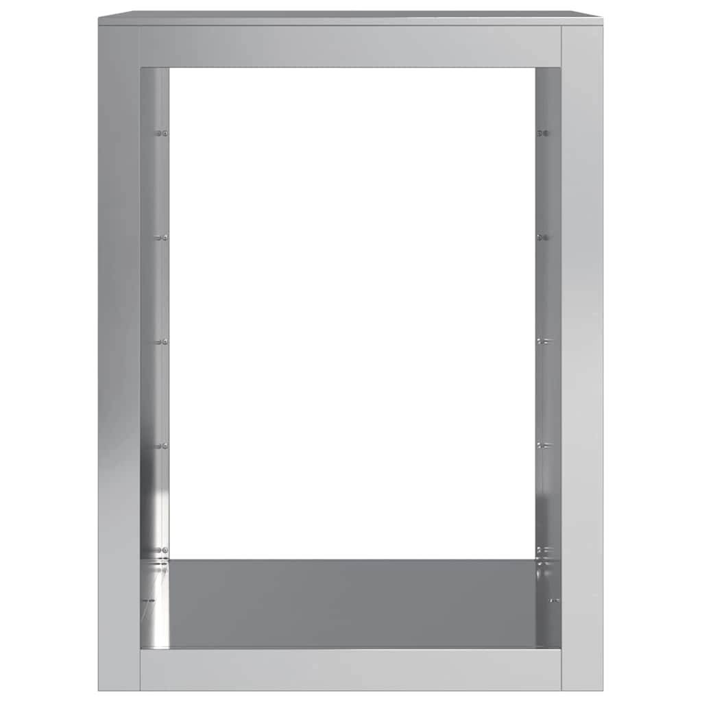 Range bûches en acier galvanisé extérieur jardin anti-rouille 80 cm – ComfortXL Outdoor Living - Image 4