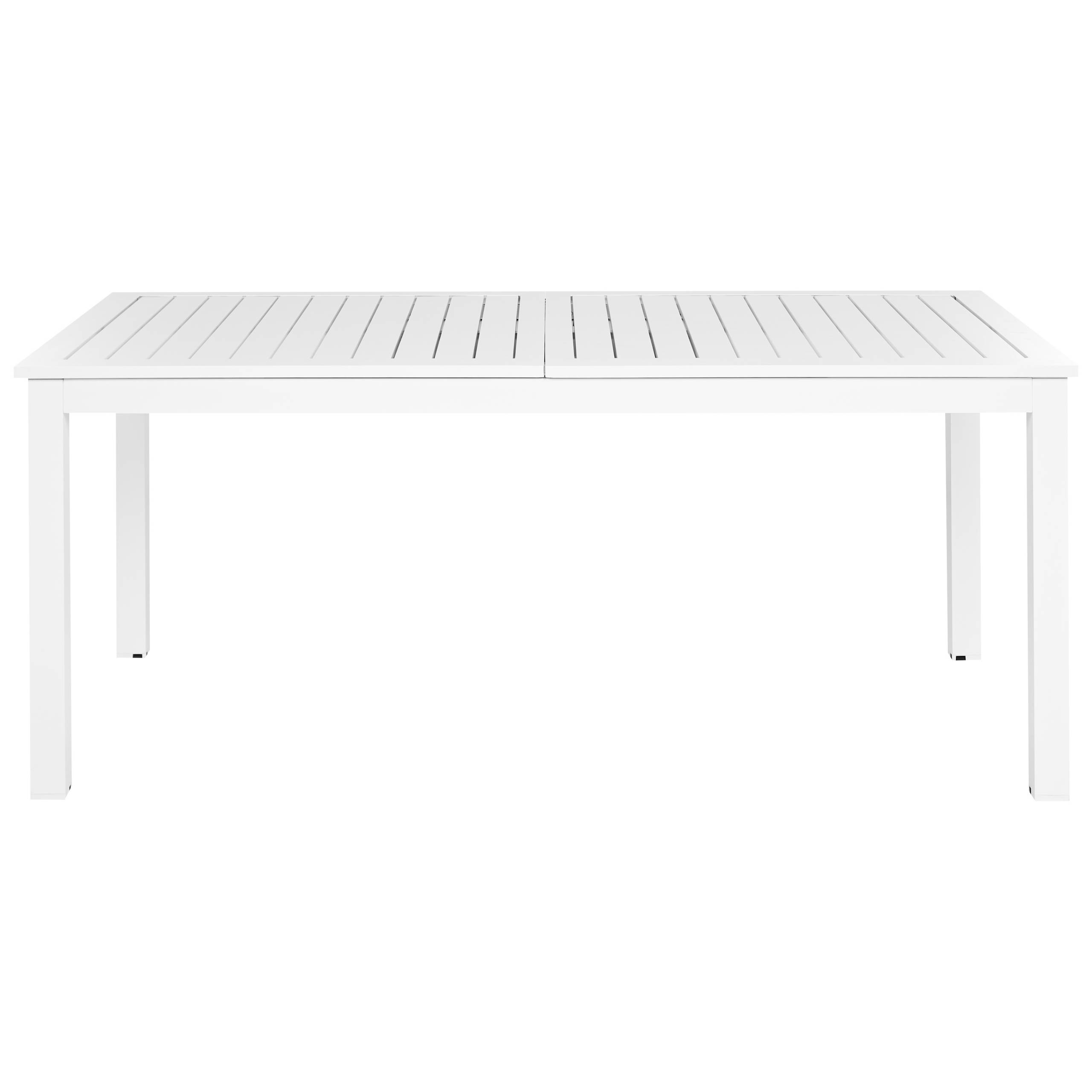 Beliani - Table de repas, 8 Personnes Aluminium Blanc SKALOMA - 90x240x74- Beliani - Image 5
