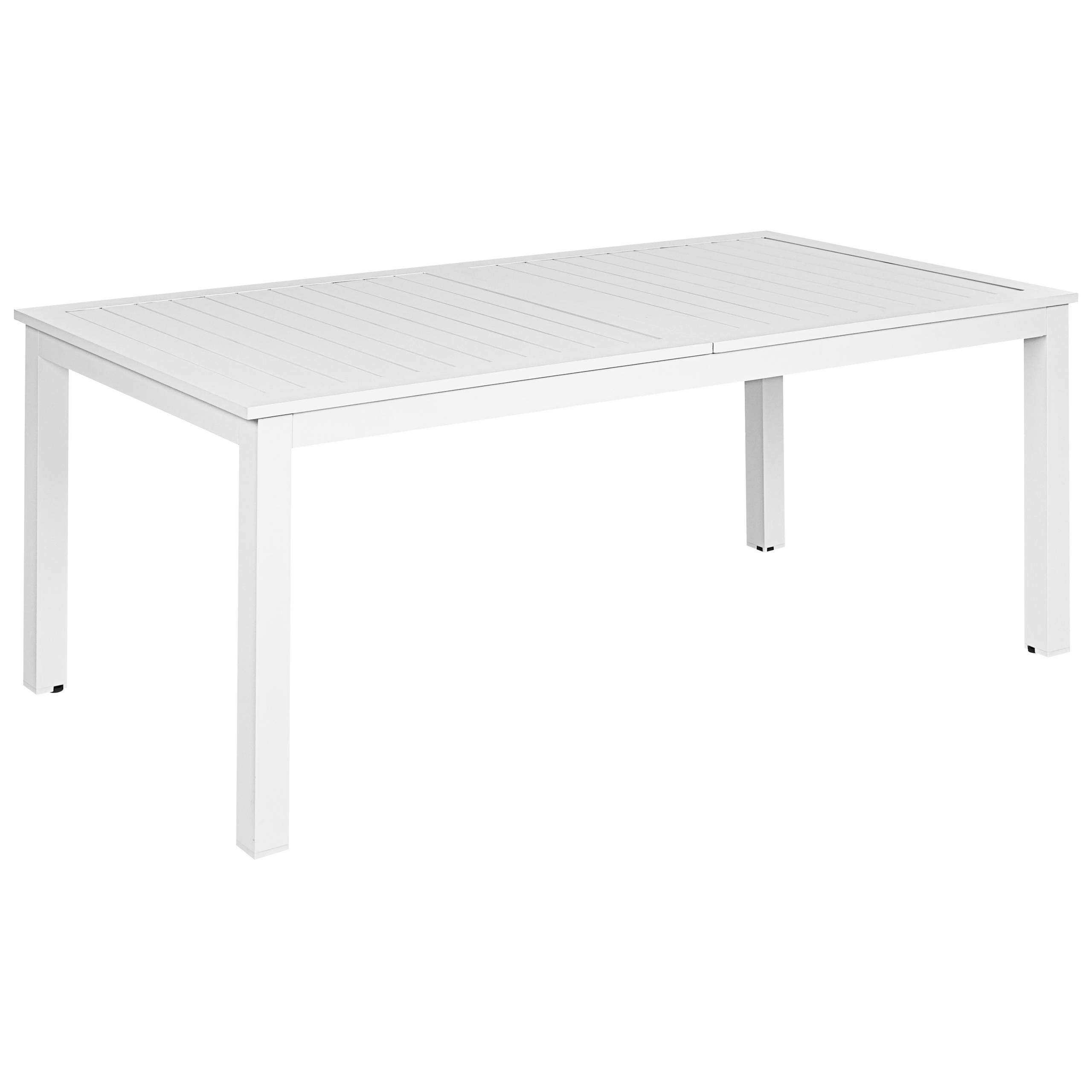 Beliani - Table de repas, 8 Personnes Aluminium Blanc SKALOMA - 90x240x74- Beliani - Image 4