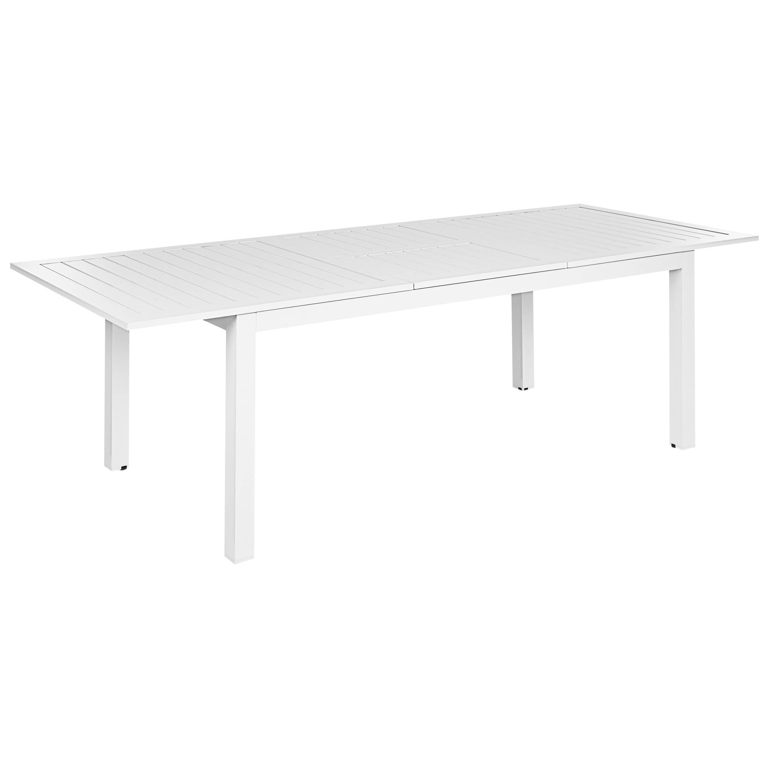 Beliani - Table de repas, 8 Personnes Aluminium Blanc SKALOMA - 90x240x74- Beliani - Image 2