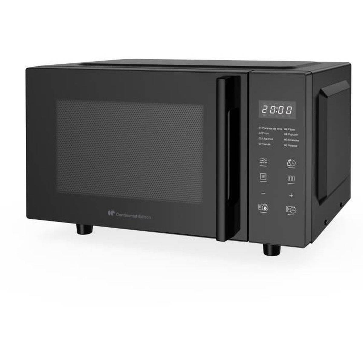 Micro-ondes sans plateau tournant - Flatbed - Grill - CONTINENTAL EDISON - CEMO23FB - 1280 W - L49,2xH29,7 xP34,8 cm - 23L - Noi - Image 9
