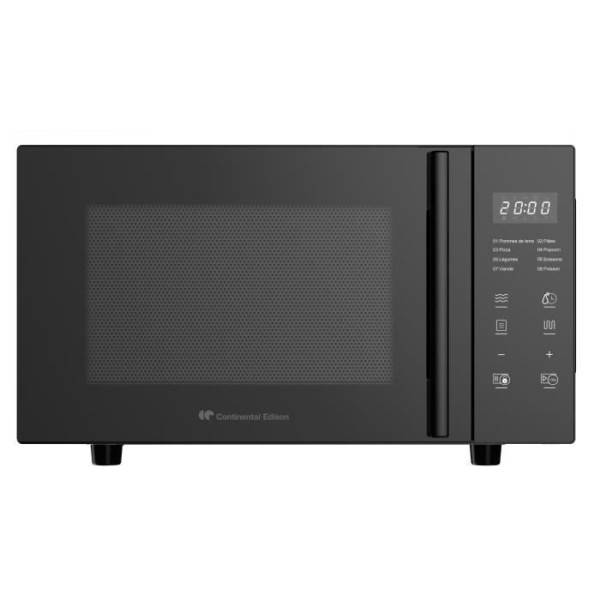 Micro-ondes sans plateau tournant - Flatbed - Grill - CONTINENTAL EDISON - CEMO23FB - 1280 W - L49,2xH29,7 xP34,8 cm - 23L - Noi - Image 1