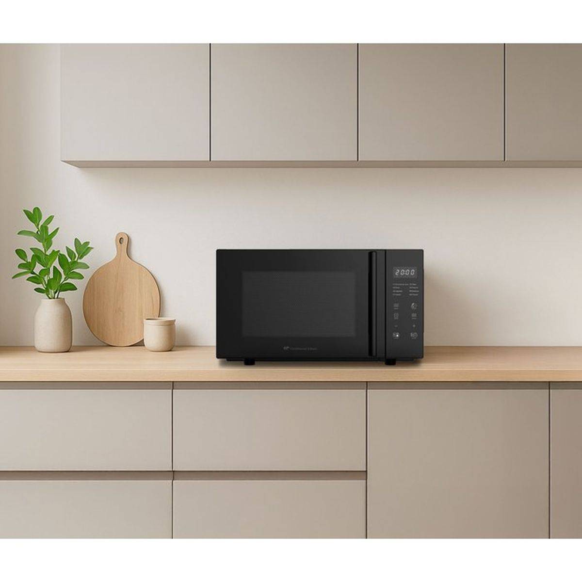 Micro-ondes sans plateau tournant - Flatbed - Grill - CONTINENTAL EDISON - CEMO23FB - 1280 W - L49,2xH29,7 xP34,8 cm - 23L - Noi - Image 8