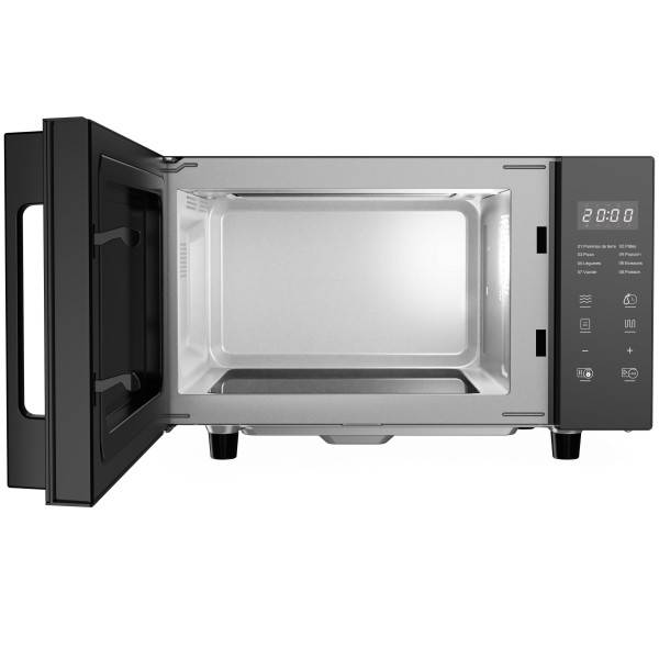 Micro-ondes sans plateau tournant - Flatbed - Grill - CONTINENTAL EDISON - CEMO23FB - 1280 W - L49,2xH29,7 xP34,8 cm - 23L - Noi - Image 2