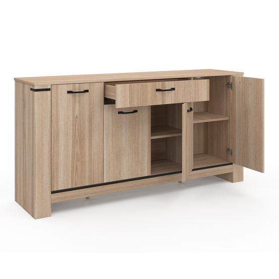Buffet 160 m IDAHO 4 portes avec tiroir design contemporain - Image 4
