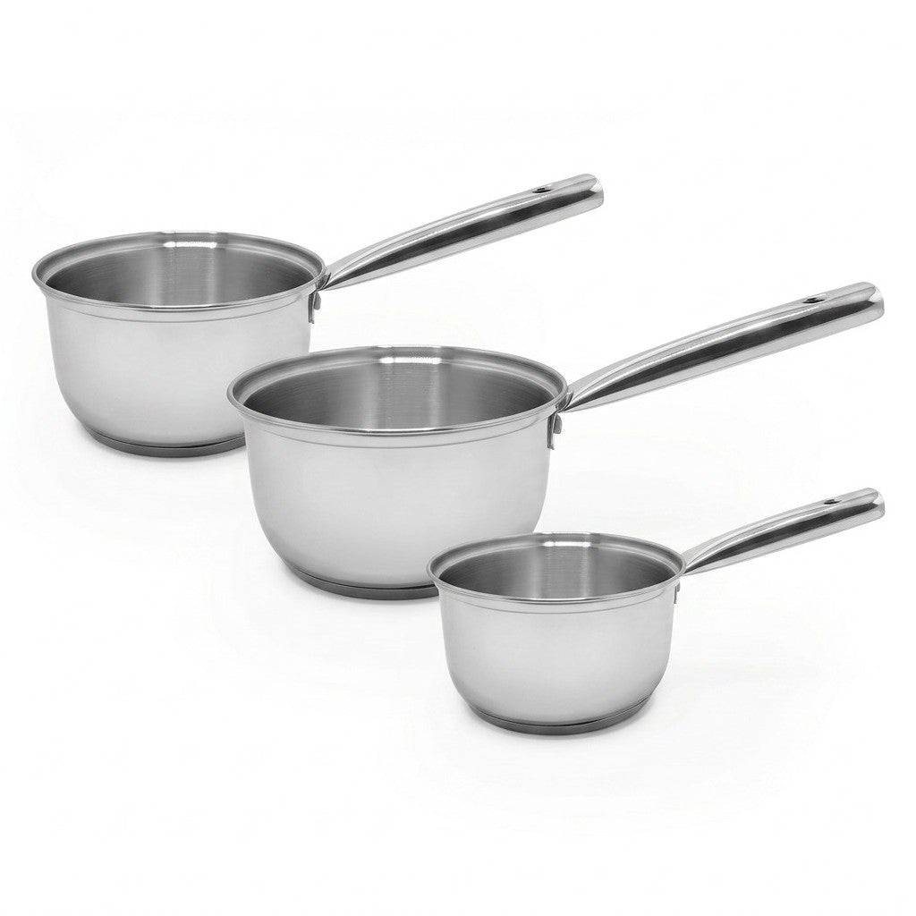 Lot de 3 casseroles 18/20/22 cm en inox Fackelmann Rhona - Image 1