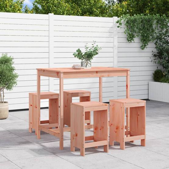 Maison Chic - Ensemble de 5 pcs bar de jardin - Mobilier d'extérieur - Mobilier de jardin bois massif de Douglas-JU2263 - Image 2