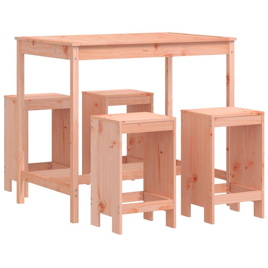 Maison Chic - Ensemble de 5 pcs bar de jardin - Mobilier d'extérieur - Mobilier de jardin bois massif de Douglas-JU2263 - Image 1