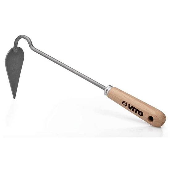 Binette de jardin Inox et Fer forgés à la main Manche bois VITO - Imagen 1