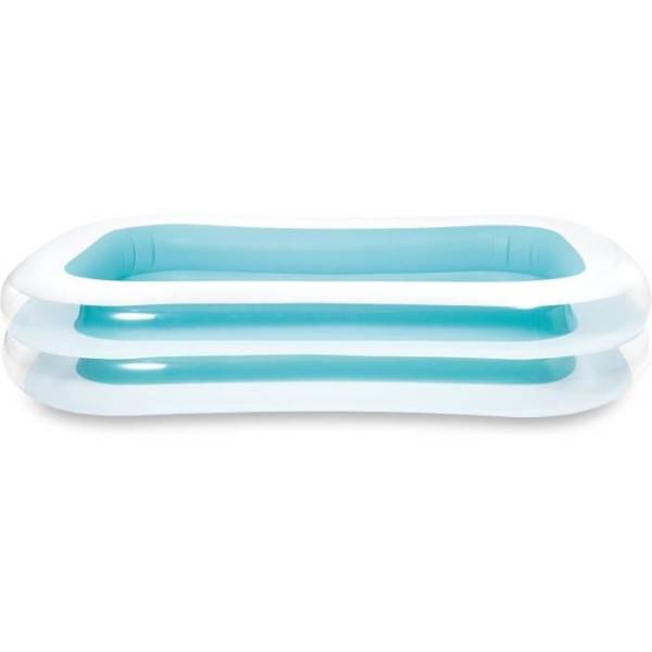 Intex - Piscine rectangulaire Family - Longueur 262 cm x Largeur 175 cm - Bleu et blanc - Intex - Imagen 3