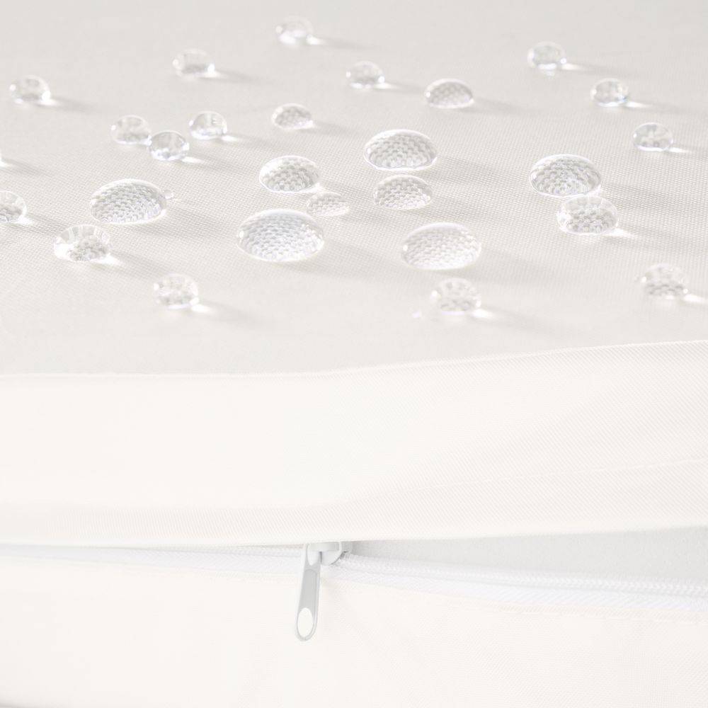 Helloshop26 - Salon de jardin rotin résine tressé synthétique 2 places avec 2 sets de housses gris - Imagen 6