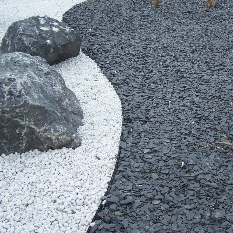 Jardinex - Paillage ardoise 30/60 mm (Filet de 25 kg) - Noir  - Jardinex - Imagen 2