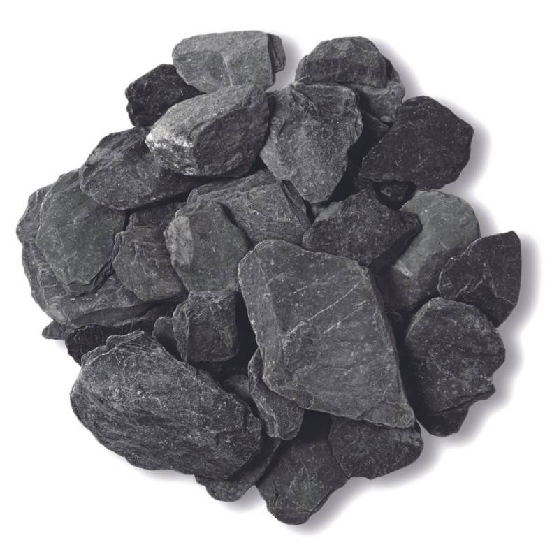Jardinex - Paillage ardoise 30/60 mm (Filet de 25 kg) - Noir  - Jardinex - Imagen 1