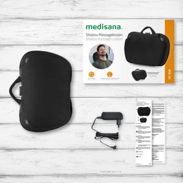 MEDISANA MC 850 - Coussin de massage Shiatsu épaules, dos, jambes et cou - 2 vitesses - Fonction chaleur - Rembourrage flexible - Image 6