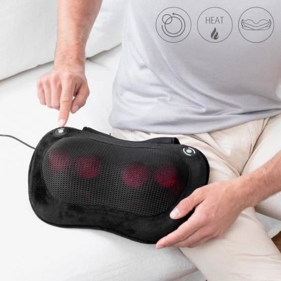 MEDISANA MC 850 - Coussin de massage Shiatsu épaules, dos, jambes et cou - 2 vitesses - Fonction chaleur - Rembourrage flexible - Image 3
