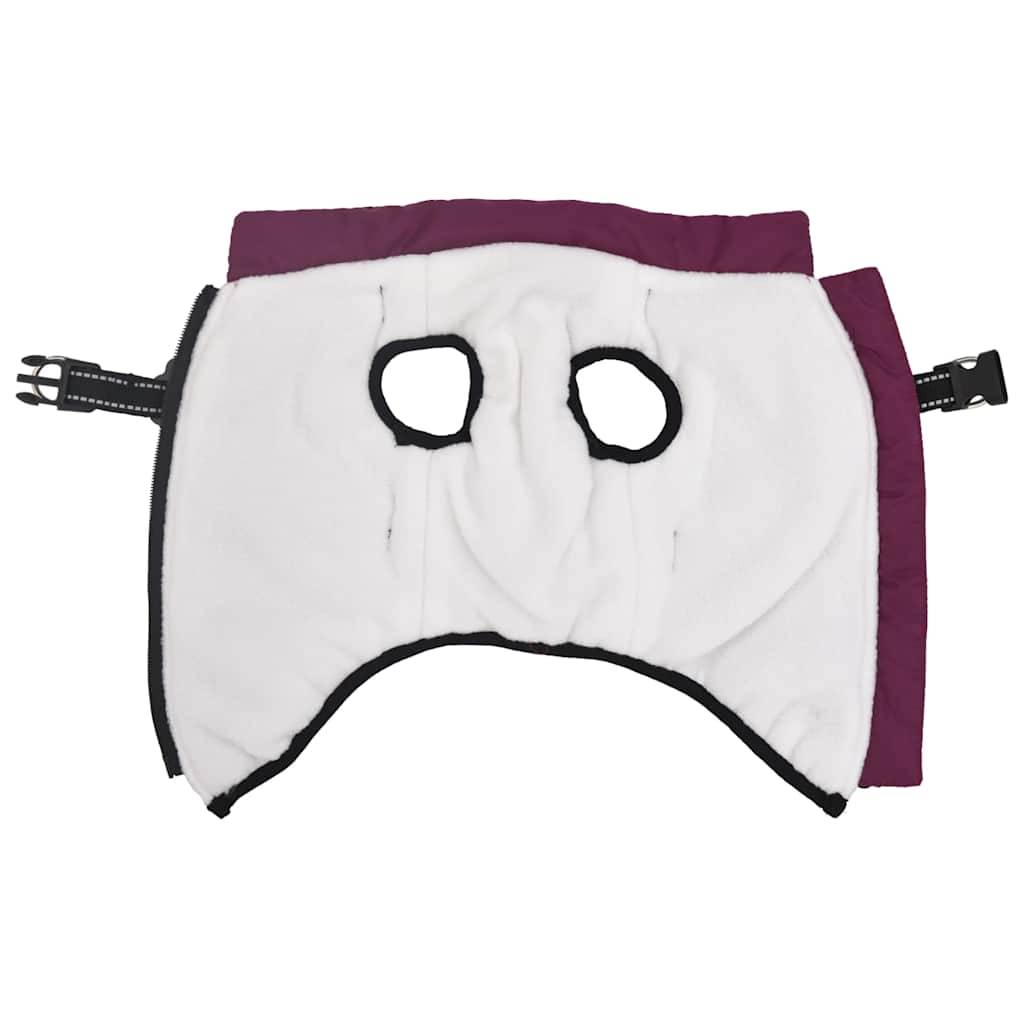 Manteau pour chien chaud et imperméable avec harnais intégré pour l'hiver Violet L36 – ComfortXL Pet Living - Image 3