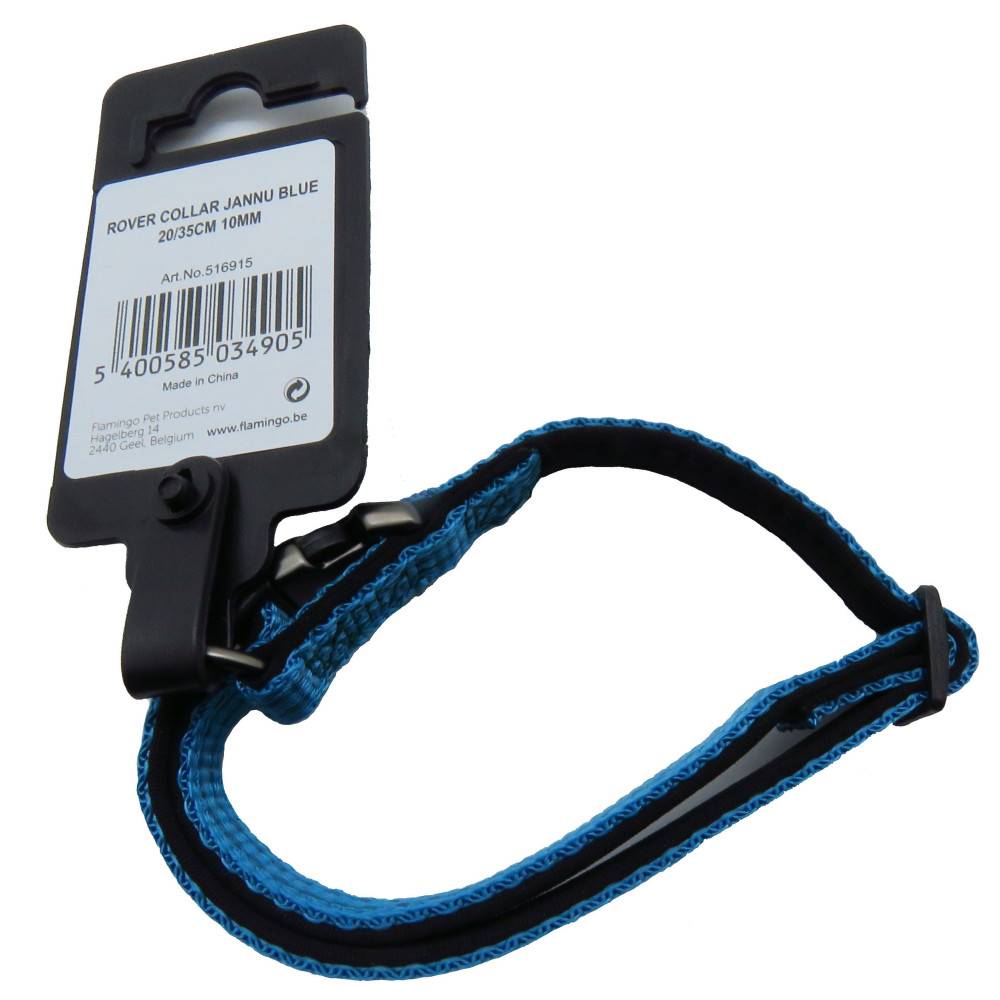 Flamingo - Collier Jannu bleu réglable de 20 à 35 cm 10 mm taille S pour chien - Imagen 6