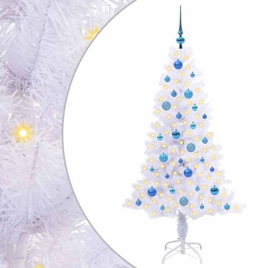 Vidaxl - Sapin de Noël artificiel avec 150 LED Blanc 150 cm PVC et Acier vidaXL 3426655 - Image 2