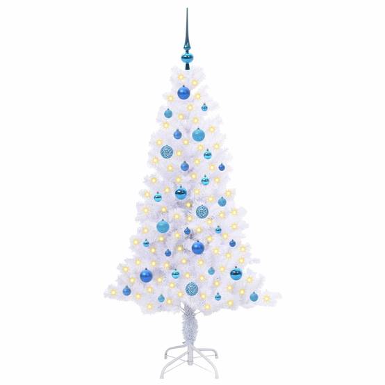 Vidaxl - Sapin de Noël artificiel avec 150 LED Blanc 150 cm PVC et Acier vidaXL 3426655 - Image 4