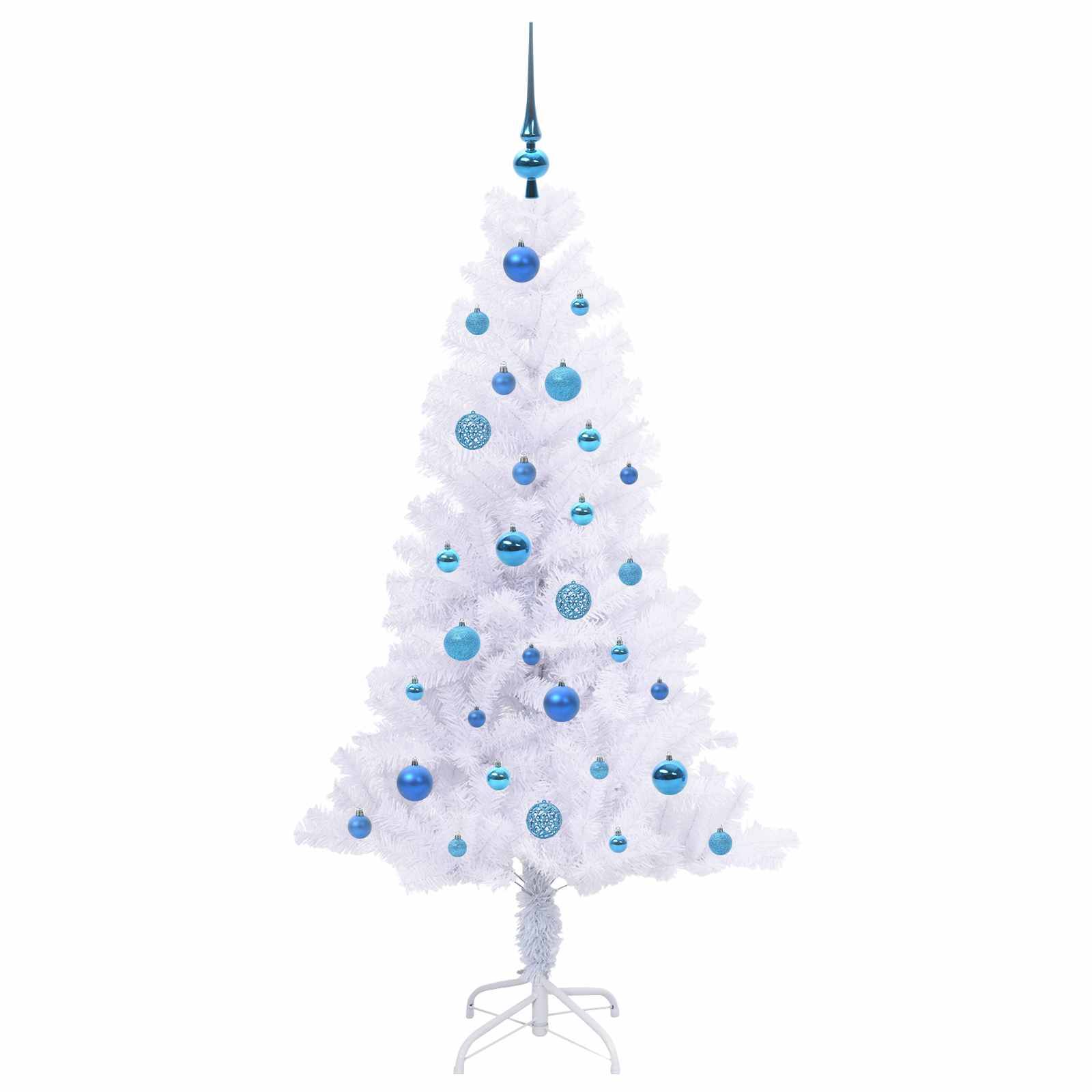 Vidaxl - Sapin de Noël artificiel avec 150 LED Blanc 150 cm PVC et Acier vidaXL 3426655 - Image 5