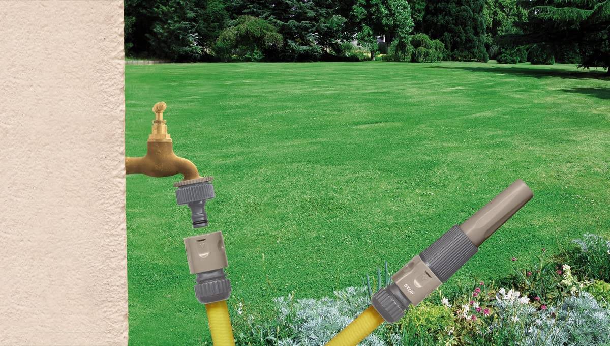 Jardibric - Jardibric - Kit Arrosage 15 mm avec Lance + Raccords - Set Tuyau Jardin Complet pour Arrosage et Nettoyage - Image 2