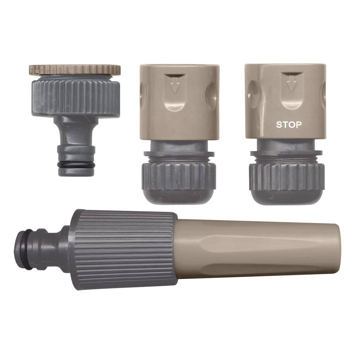 Jardibric - Jardibric - Kit Arrosage 15 mm avec Lance + Raccords - Set Tuyau Jardin Complet pour Arrosage et Nettoyage - Image 1