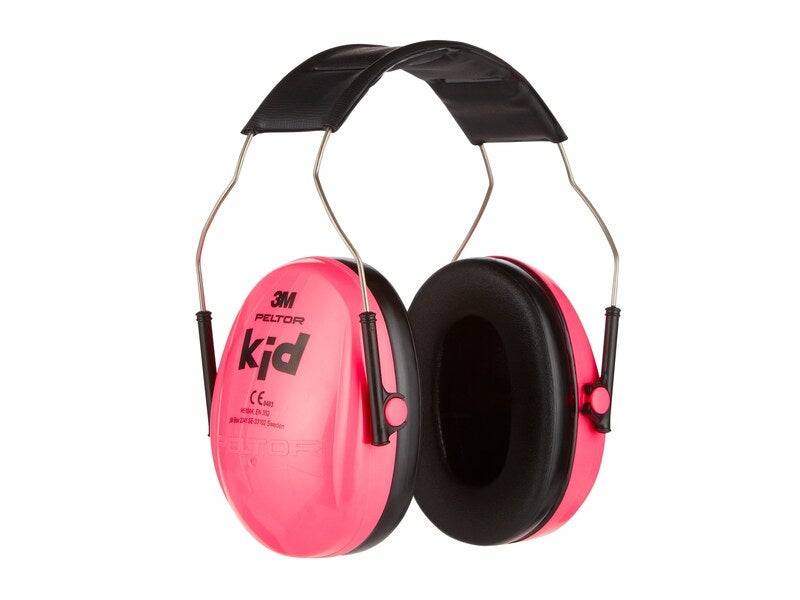 Casque antibruit snr 27 db 3M Peltor pour enfant, rose, 87-98db - Image 1