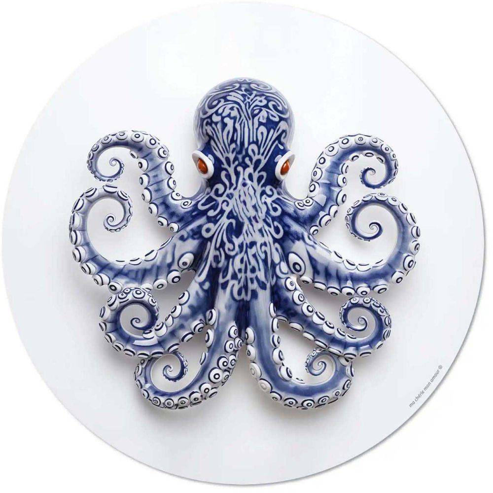 Set de table en vinyle 38 cm Octopus Lot de 6 sets de table motifs assortis - Imagen 4