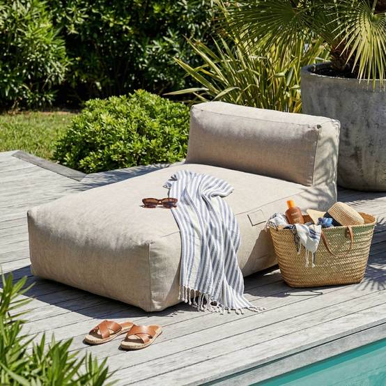 Oviala - Salon de jardin modulable avec 2 méridiennes beige Mixi - Oviala - Image 5