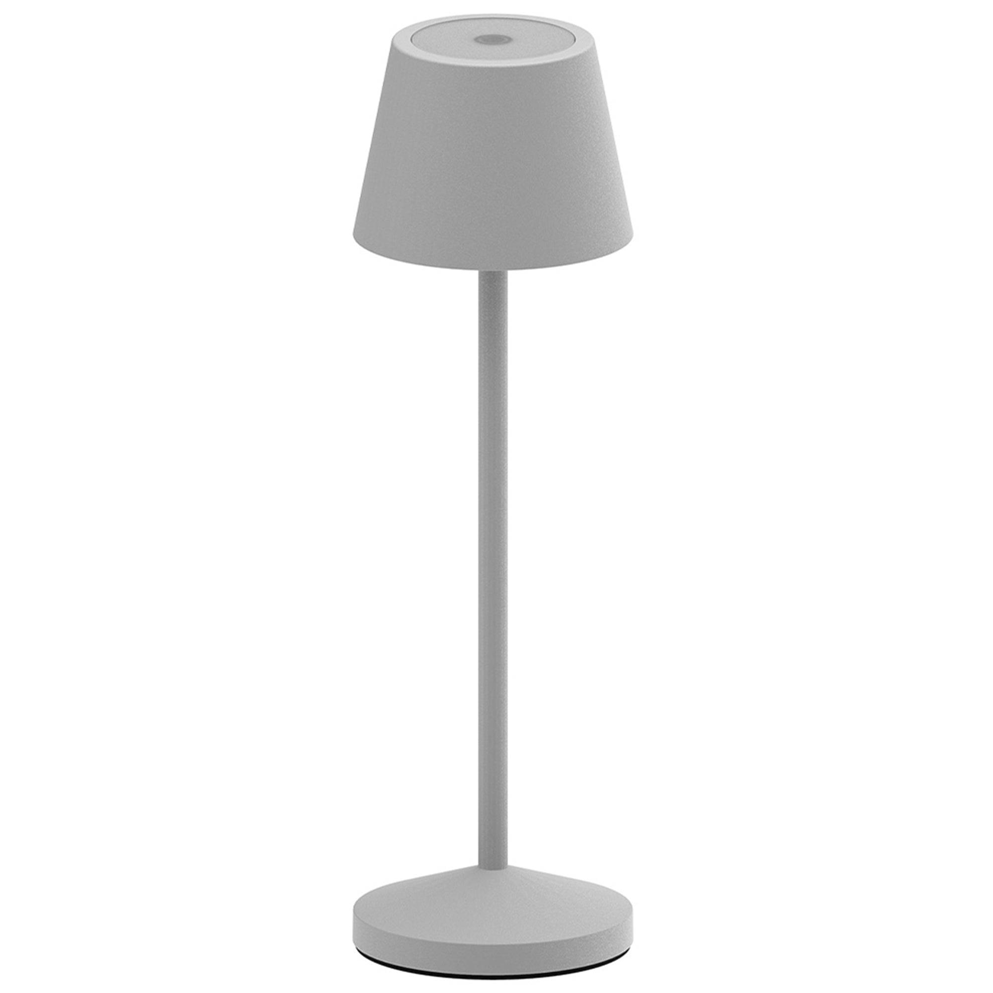 Lumisky - Lampe de table sans fil EMILY Gris clair H25cm - Imagen 1