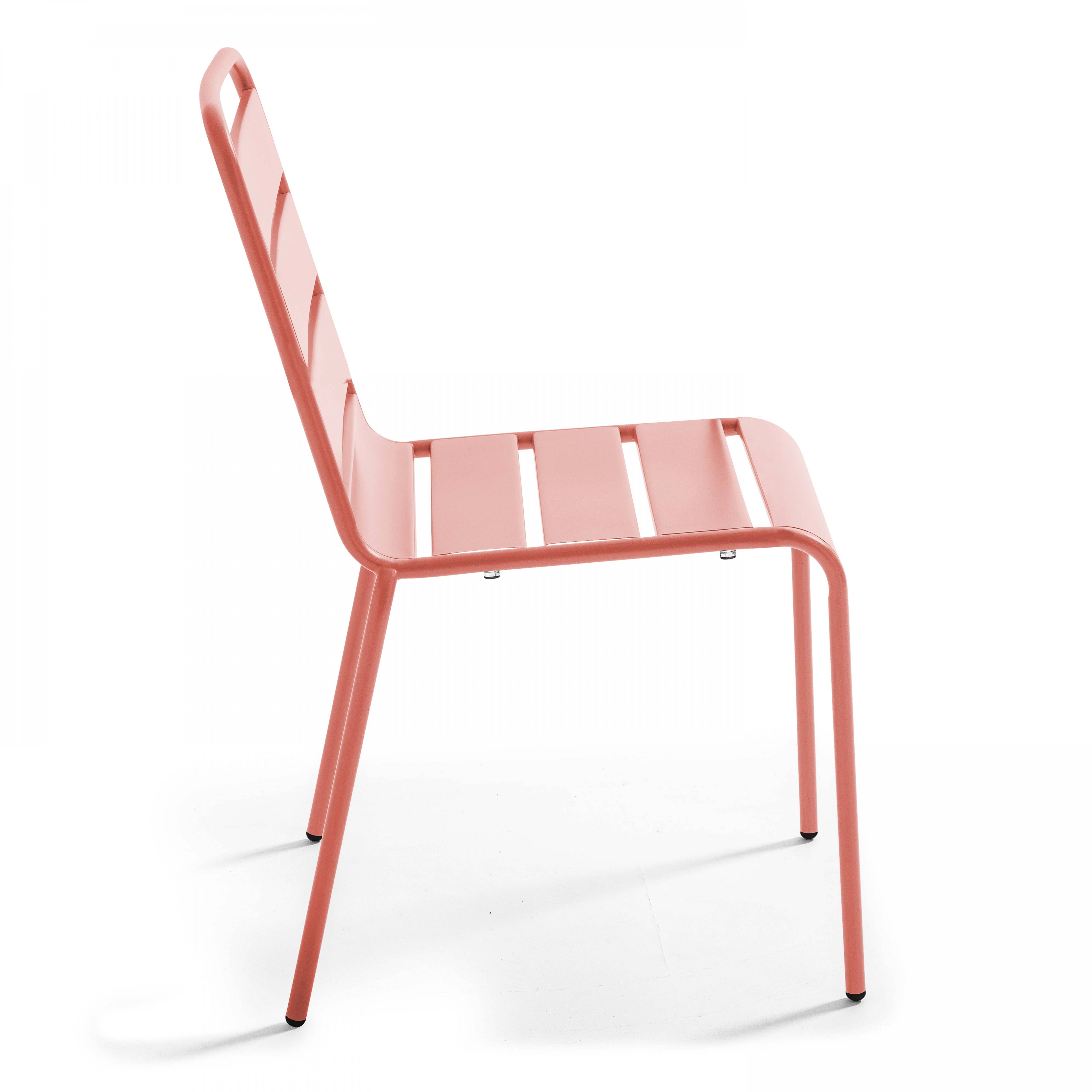 Oviala - Chaise de jardin en métal argile Palavas - Oviala - Imagen 4