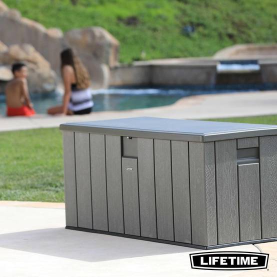 Lifetime - Coffre de rangement d'exterieur résine verrouillable 567L LIFETIME #60215 - Image 4