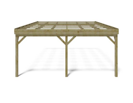Altanka - Carport, abri de voiture 5.8x5.06 m - 29 m2 - adossé - CAR23 - ALTANKA - Image 3