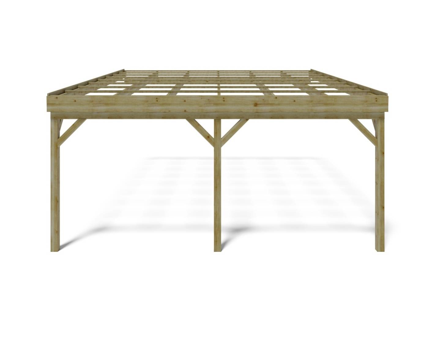 Altanka - Carport, abri de voiture  5.8x5.06 m - 29 m2 - adossé  - CAR23 - ALTANKA - Image 3