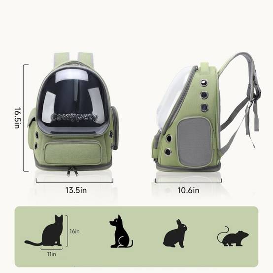 IntiMeg - Sac pour chat Capsule spatiale Vert IntiMeg - Image 2