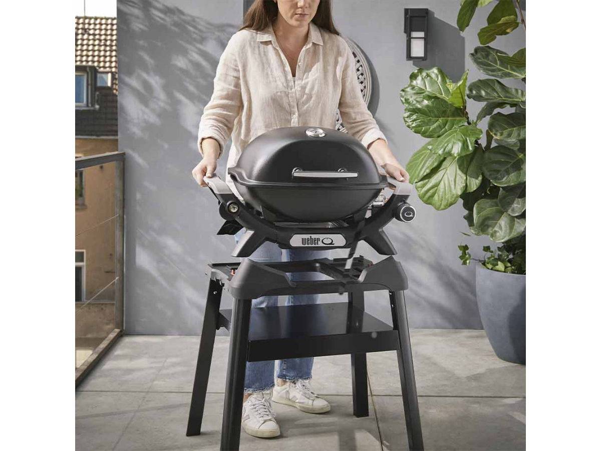 Weber - Barbecue à gaz Q 1200N noir avec pied + Housse + Spatule - Weber - Image 7