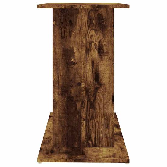 Meuble Aquarium Bois d'Ingénierie Support Rangement 80x35x60cm Chêne Fumé - ComfortXL Outdoor Living - Image 5