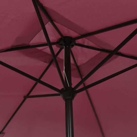 Helloshop26 - Parasol avec mât en métal 300 x 200 cm bordeaux - Image 4