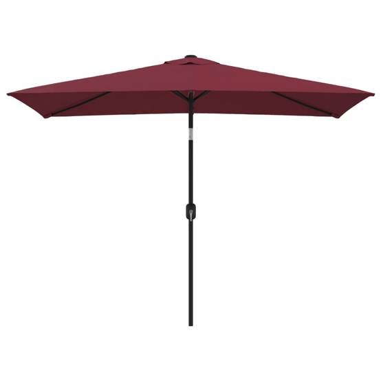 Helloshop26 - Parasol avec mât en métal 300 x 200 cm bordeaux - Image 1